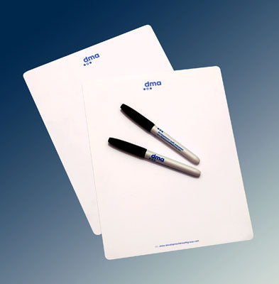 Flexible Table Top Dry Erase Panel with Marker